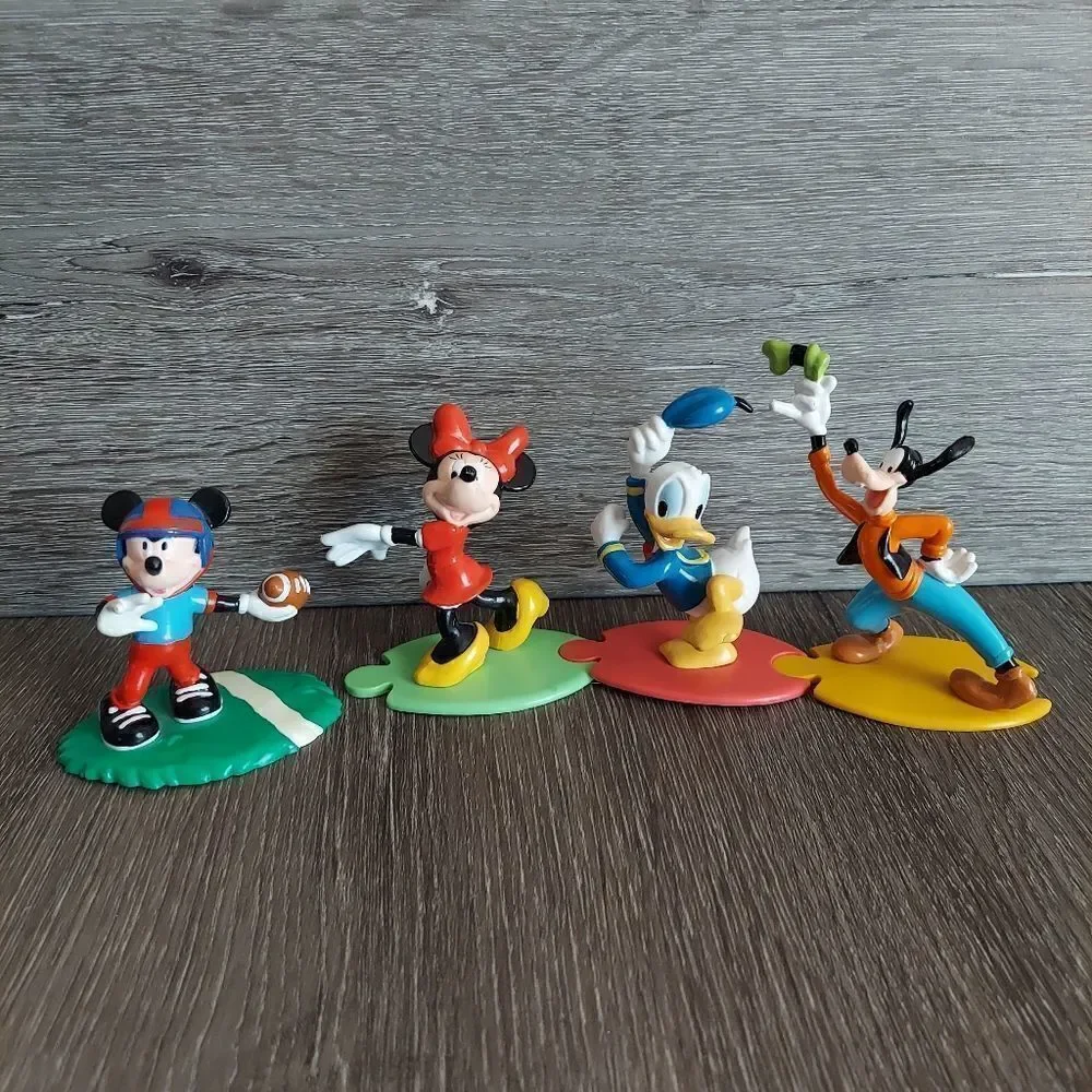 Vintage Disney Applause Mickey Minnie Mouse Donald Duck Goofy Figures Set